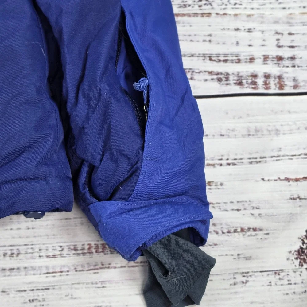 Columbia Ski Jacket Youth Medium Blue Good Omni-Heat Waterproof Hooded Parka